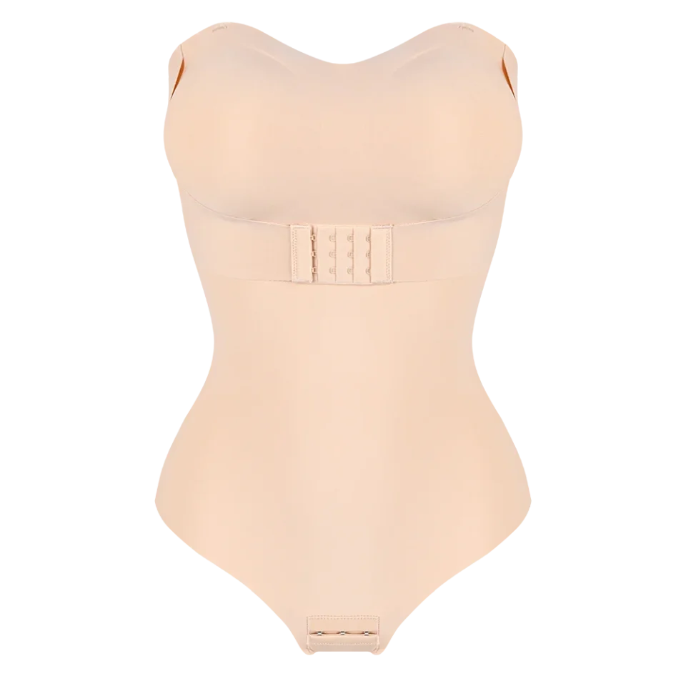 Gorset modelujący z efektem push-up — Beżowy · 3XL