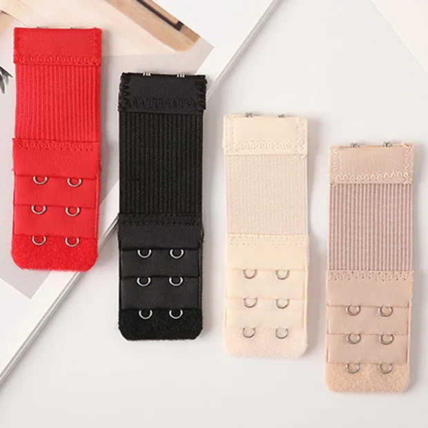 Przedłużenie do zapięcia biustonosza z elastyczną taśmą i potrójnym haftem